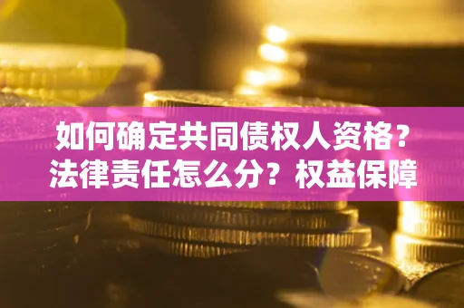 北京如何确定共同债权人资格？法律责任怎么分？权益保障技巧揭秘！