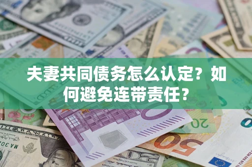 北京夫妻共同债务怎么认定？如何避免连带责任？
