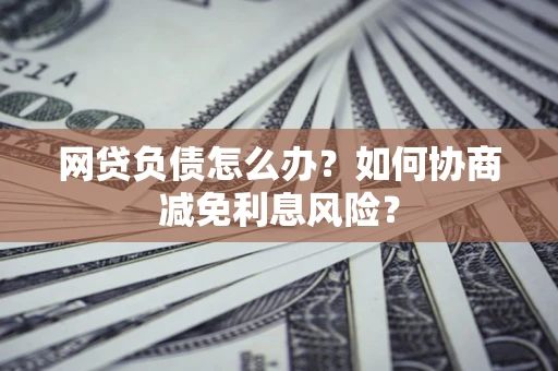 北京网贷负债怎么办？如何协商减免利息风险？