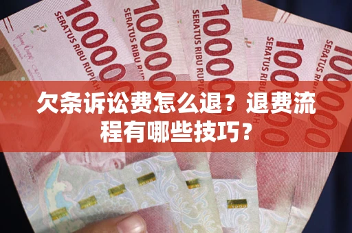 北京欠条诉讼费怎么退？退费流程有哪些技巧？
