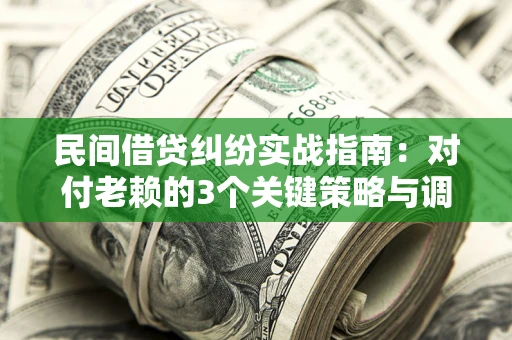北京民间借贷纠纷实战指南：对付老赖的3个关键策略与调解盲区解析