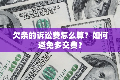 北京欠条的诉讼费怎么算？如何避免多交费？