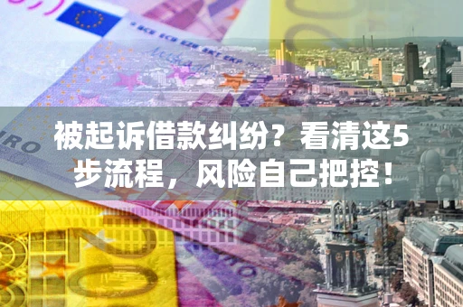 北京被起诉借款纠纷？看清这5步流程，风险自己把控！