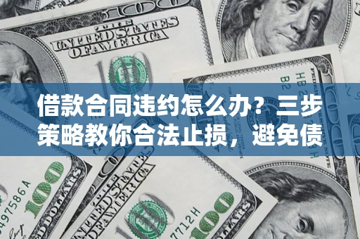 北京借款合同违约怎么办？三步策略教你合法止损，避免债务危机升级