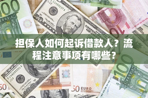北京担保人如何起诉借款人？流程注意事项有哪些？