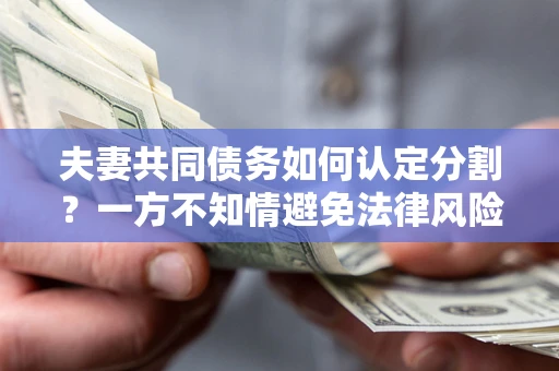 北京夫妻共同债务如何认定分割？一方不知情避免法律风险必看！